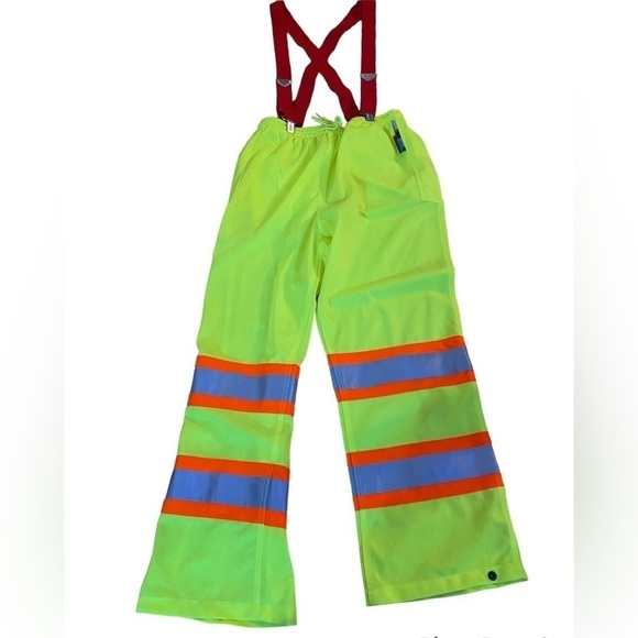 Work Safe King Reflective Safety Pants with Dickies Work Suspenders- Men’s L - Picture 1 of 14